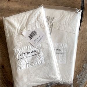 Serena & Lily ivory king shams